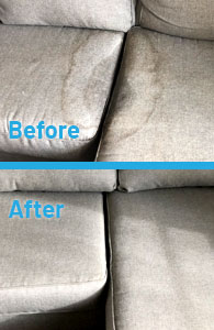 Before and After Upholstery Cleaning